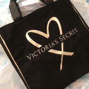 Victoria’s Secret Gold/Black Tote w/purchase